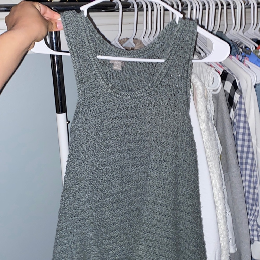 Green Crochet Knit Aerie Tank (size medium)